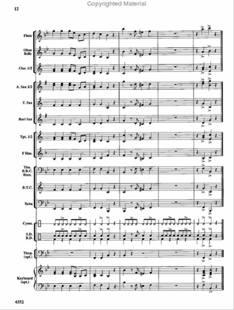 Hometown Hoedown Hometown Hoedown Concert Band scores gallery preview page 13