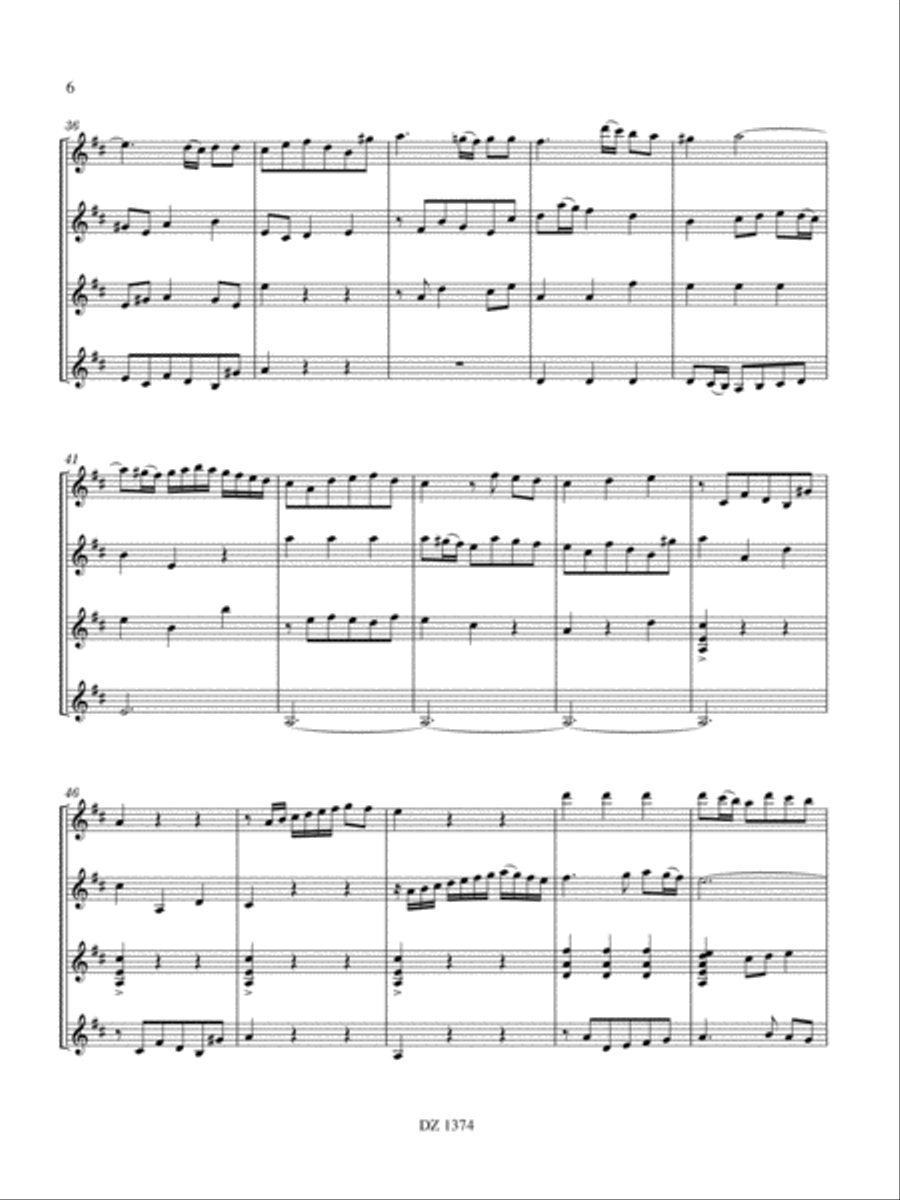 Symphony V Guitar Ensemble scores gallery preview page 6