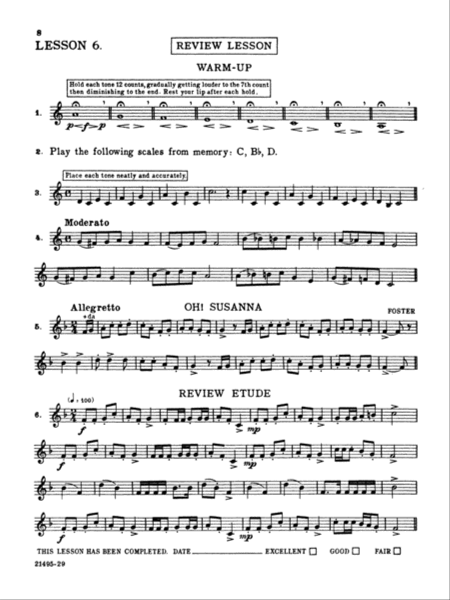 Breeze-Easy Method for Trumpet (Cornet), Book 2