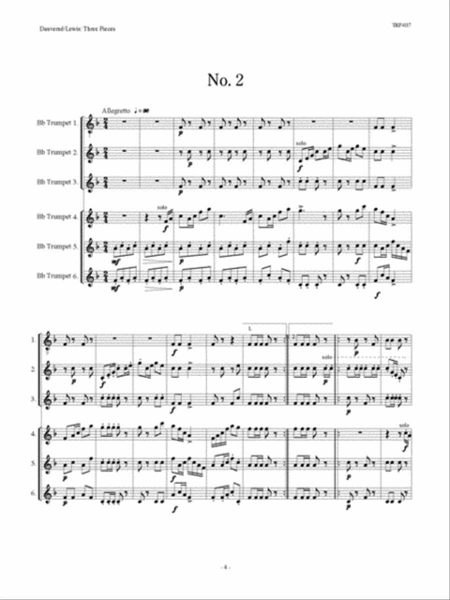 Three Pieces Small Ensemble scores gallery preview page 3
