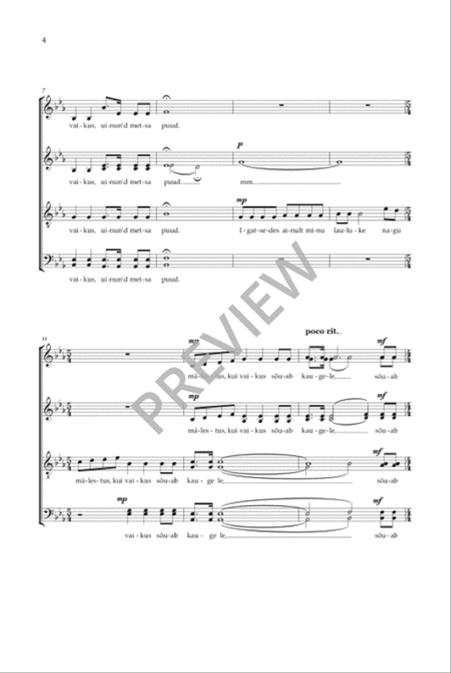 Õhtul 4-Part scores gallery preview page 5