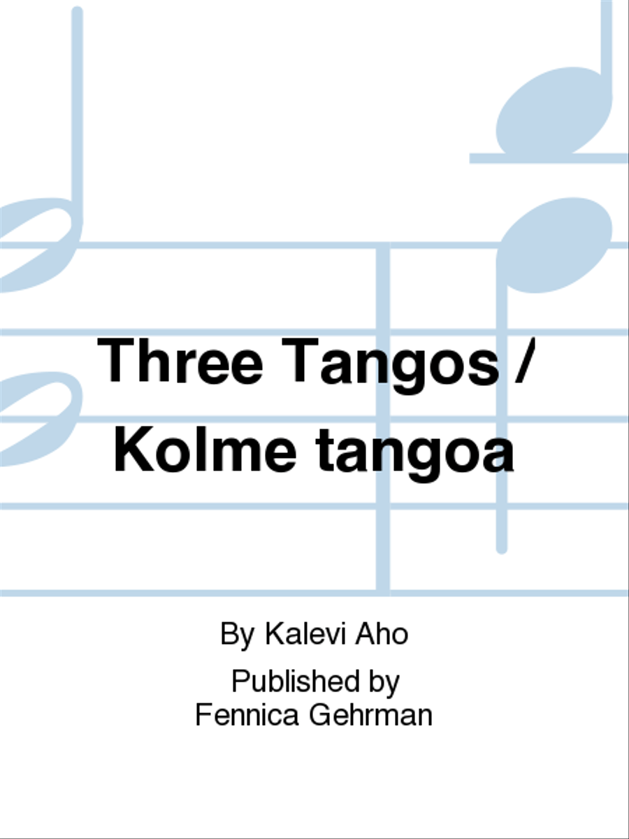 Three Tangos / Kolme tangoa (Score) Double Bass scores gallery preview page 1