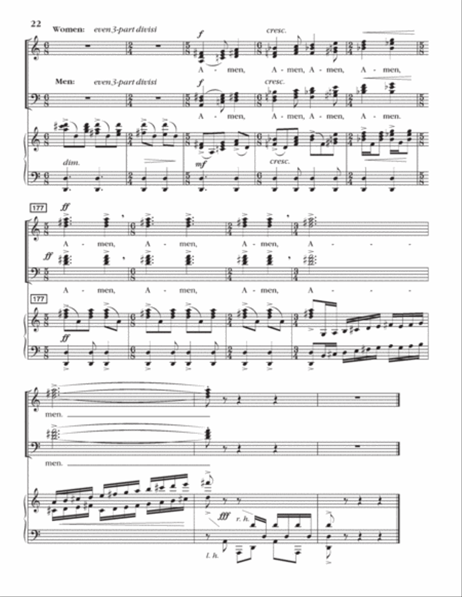 Gloria (SATB Version) (Choral Score) 4-Part scores gallery preview page 23