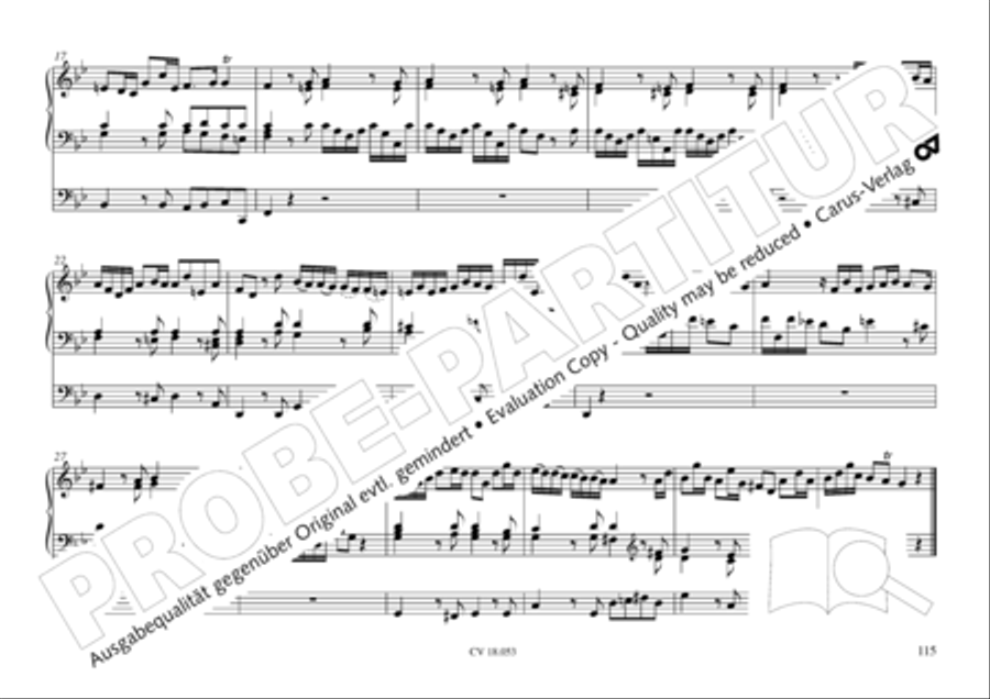 Das Husumer Orgelbuch von 1758 Organ Solo scores gallery preview page 116