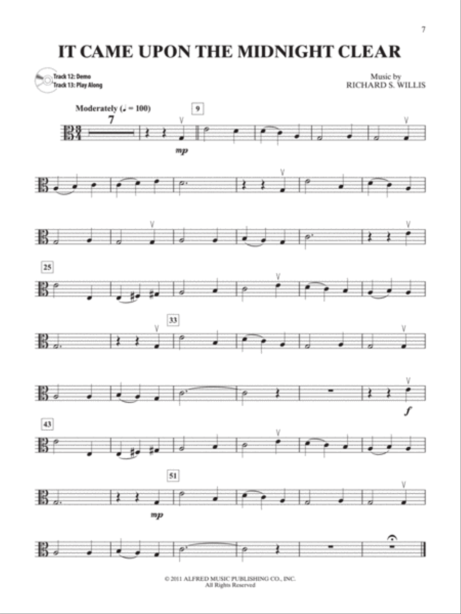 Easy Christmas Carols Instrumental Solos for Strings String Orchestra scores gallery preview page 4