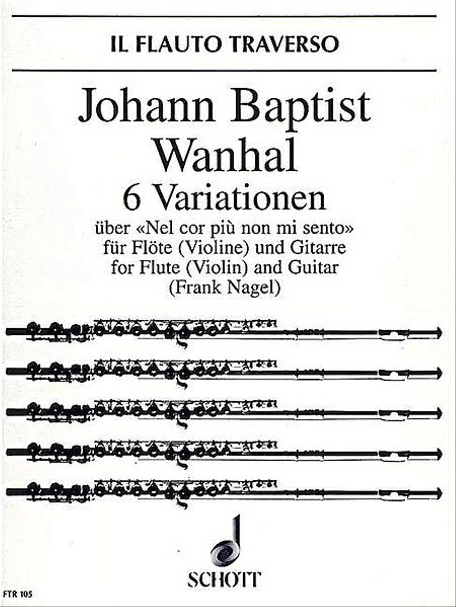 Six Variations, Op. 42 Flute scores gallery preview page 1