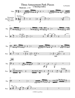 Three Amusement Park Pieces for Tuba and Percussion
