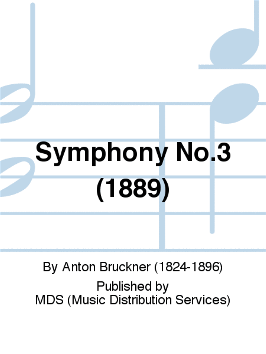 Book cover for Symphony No.3 (1889)