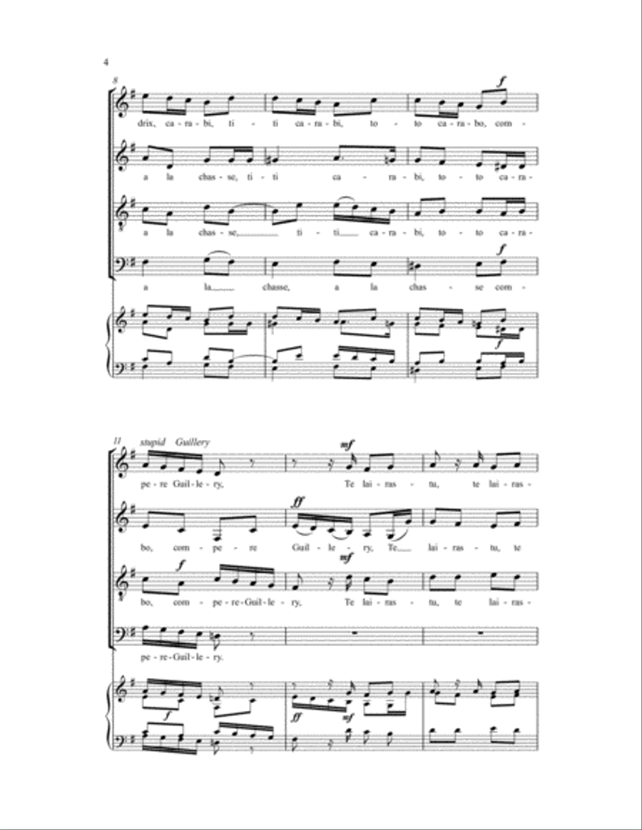 Compere Guillery SSATB scores gallery preview page 4