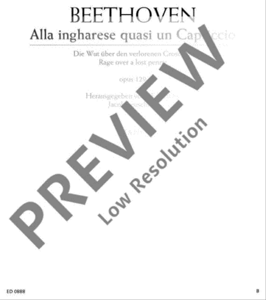 Alla ingharese quasi un Capriccio Piano Solo scores gallery preview page 2