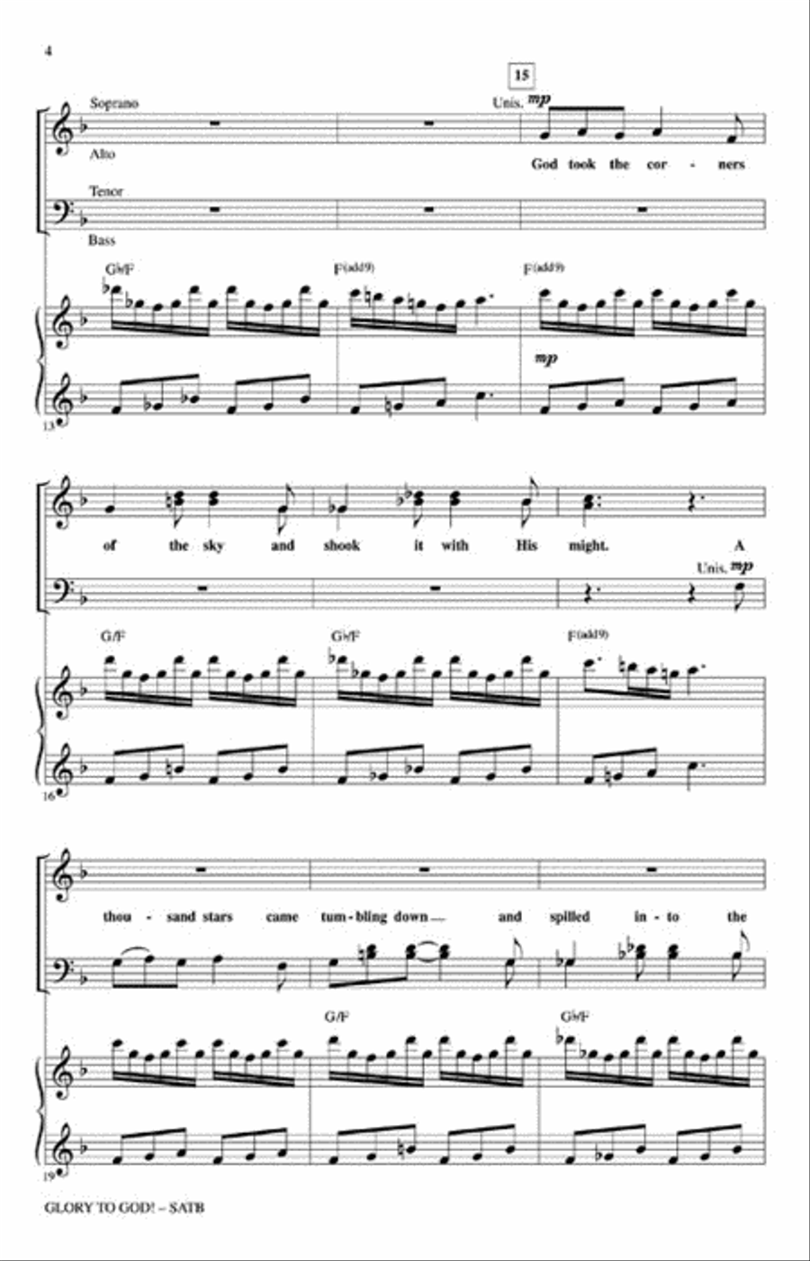 Glory to God! 4-Part scores gallery preview page 3