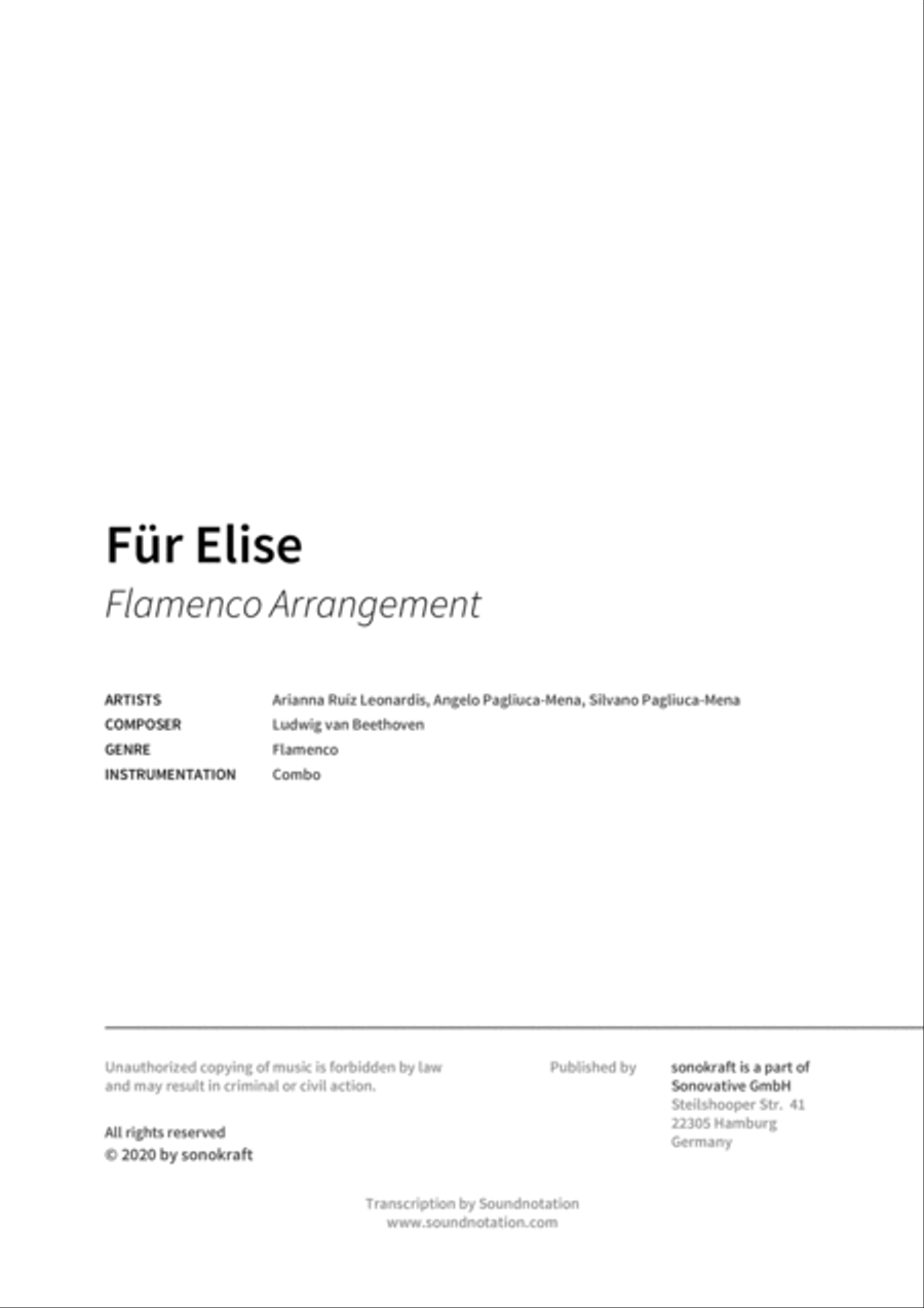 Für Elise Für Elise Orchestra scores gallery preview page 2