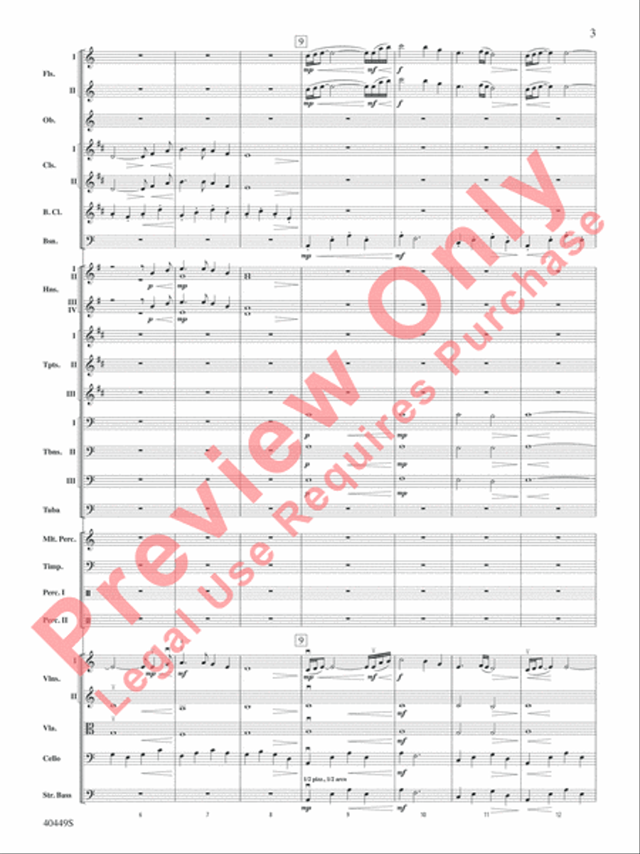 The Hobbit: An Unexpected Journey, Suite from Full Orchestra scores gallery preview page 4
