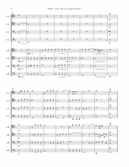 Lord, who is my guide but Thee?....for 8-part Trombone Ensemble Choir