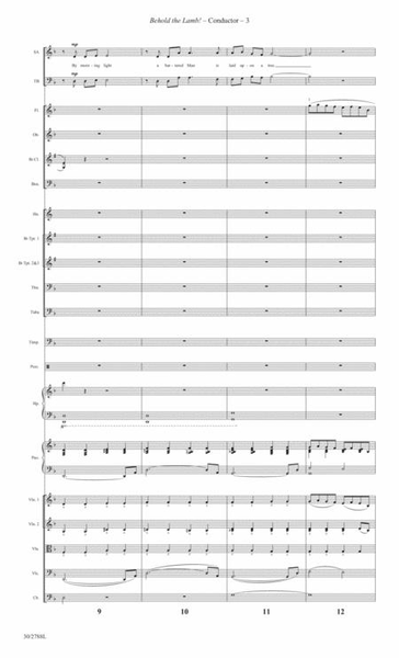 Behold the Lamb! - Orchestral Score and Parts