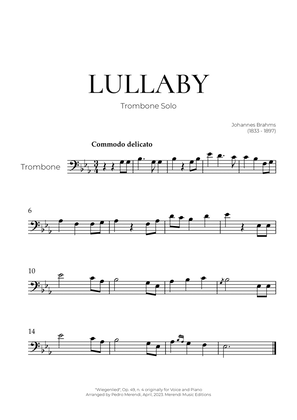 Book cover for Lullaby (Trombone Solo) - Johannes Brahms
