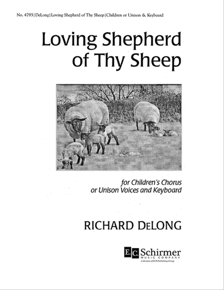 Loving Shepherd of Thy Sheep Unison Choir scores gallery preview page 1