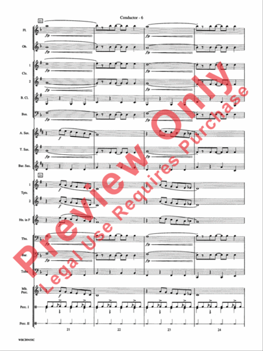 Lion Sleeps Tonight Concert Band scores gallery preview page 9