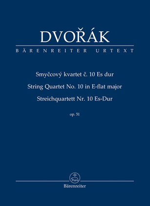 Book cover for String Quartet no. 10 in E-flat major, op. 51
