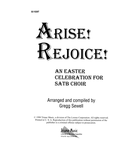 Arise, Rejoice!