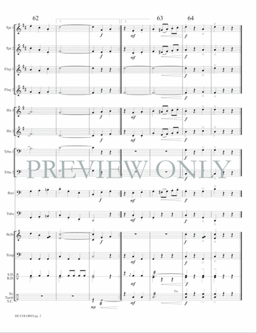 De Colores De Colores Small Ensemble scores gallery preview page 10
