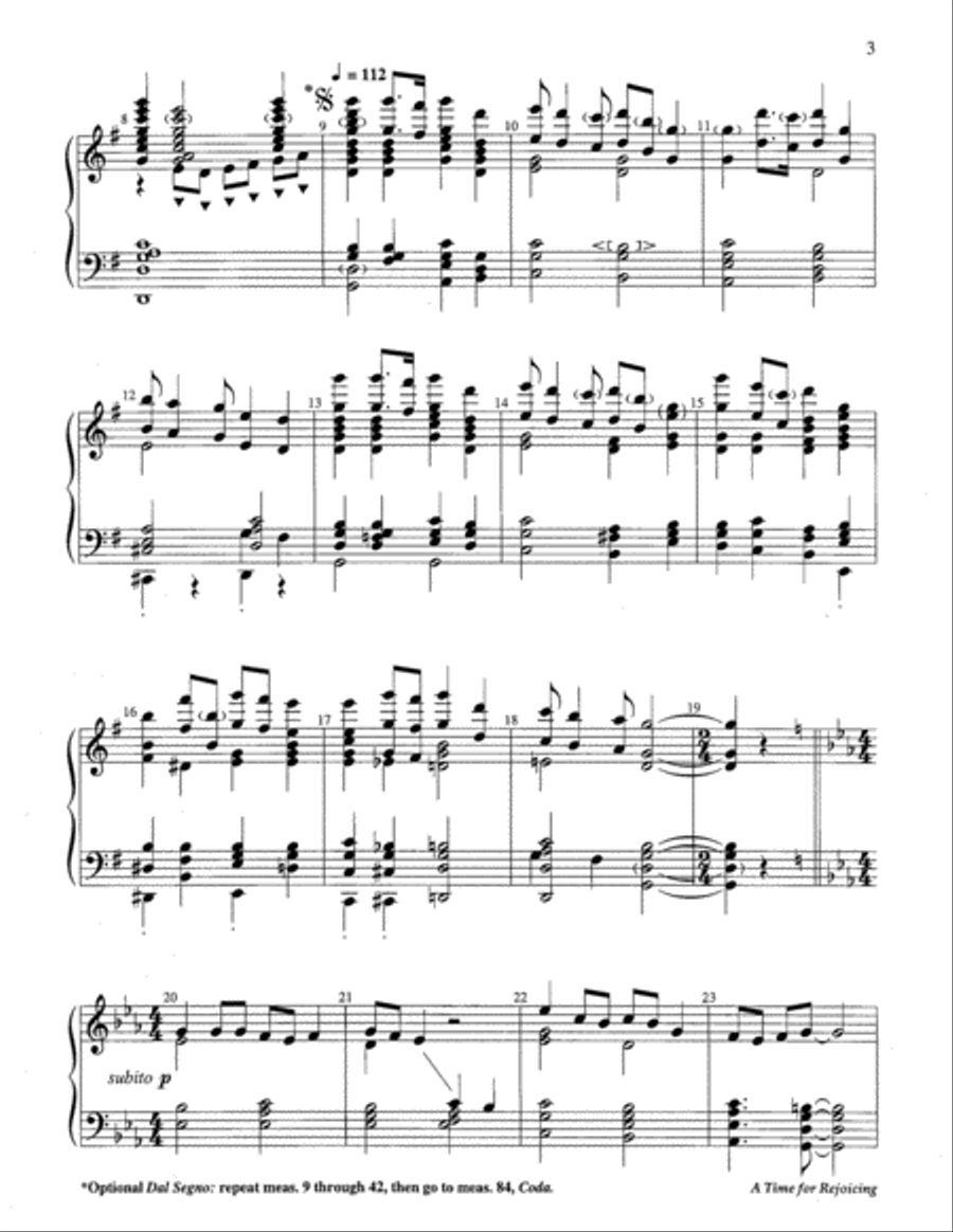 A Time for Rejoicing 5-Octaves scores gallery preview page 10