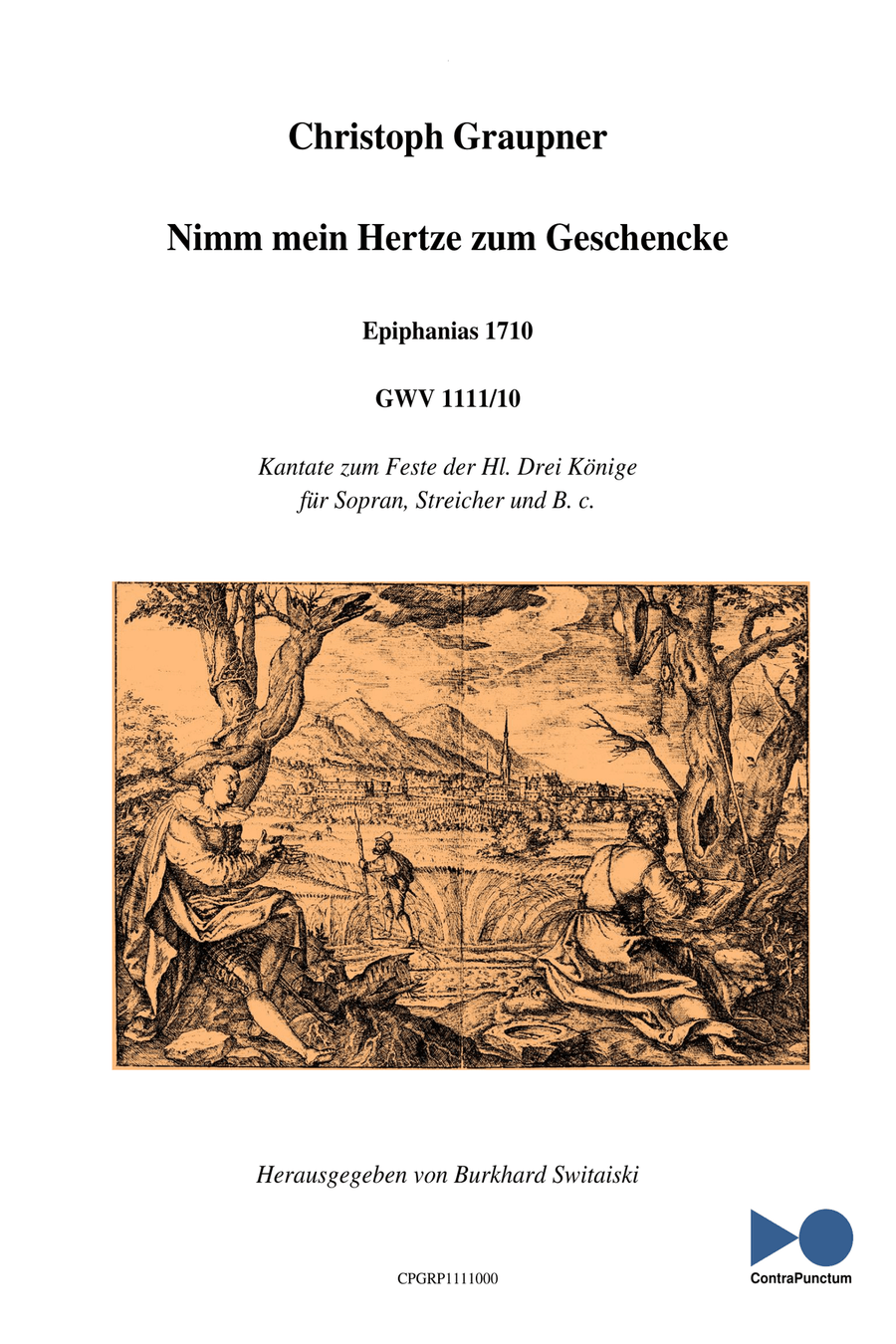 Graupner Christoph Cantata Nimm mein Hertze zum Geschencke GWV 1111/10 Small Ensemble scores gallery preview page 1