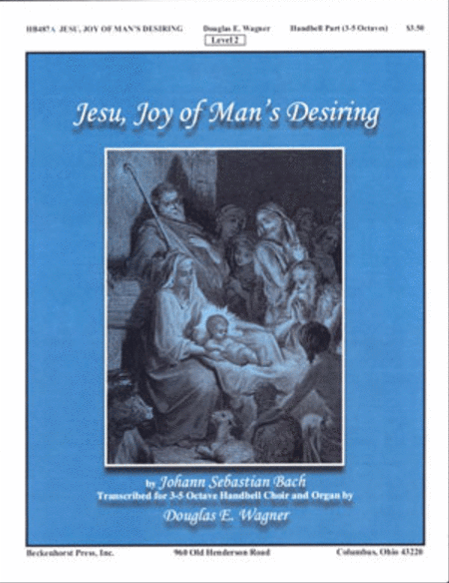 Jesu, Joy of Man's Desiring - Wagner - handbell part 5-Octaves scores gallery preview page 1