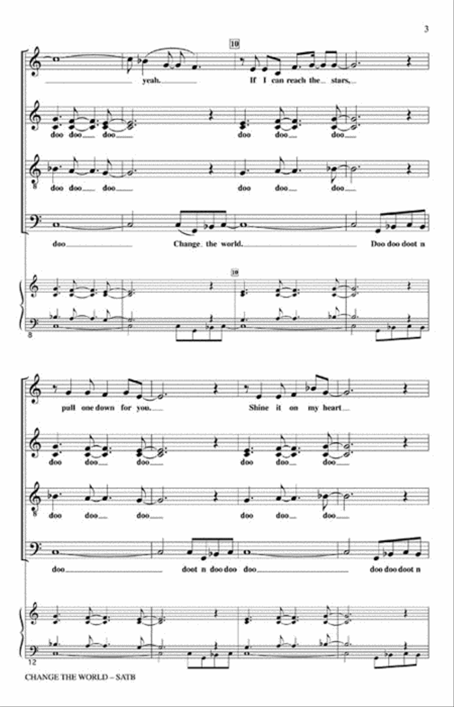 Change the World Change the World 4-Part scores gallery preview page 3