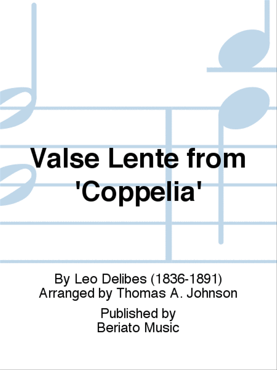 Valse Lente from 'Coppelia' Piano Solo scores gallery preview page 1