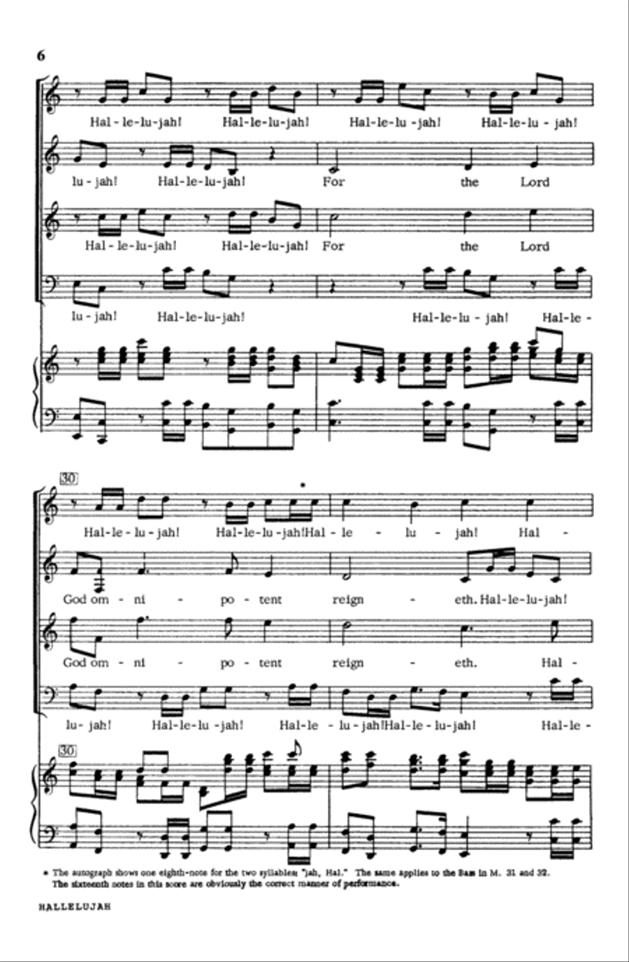 Hallelujah Chorus in C Major Choir scores gallery preview page 6