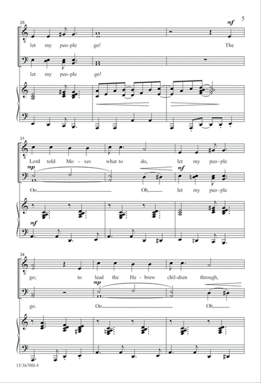 Go Down, Moses Go Down, Moses TTB scores gallery preview page 5