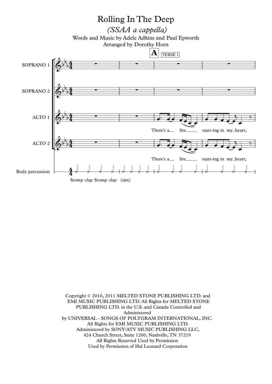 Rolling In The Deep SSAA scores gallery preview page 1
