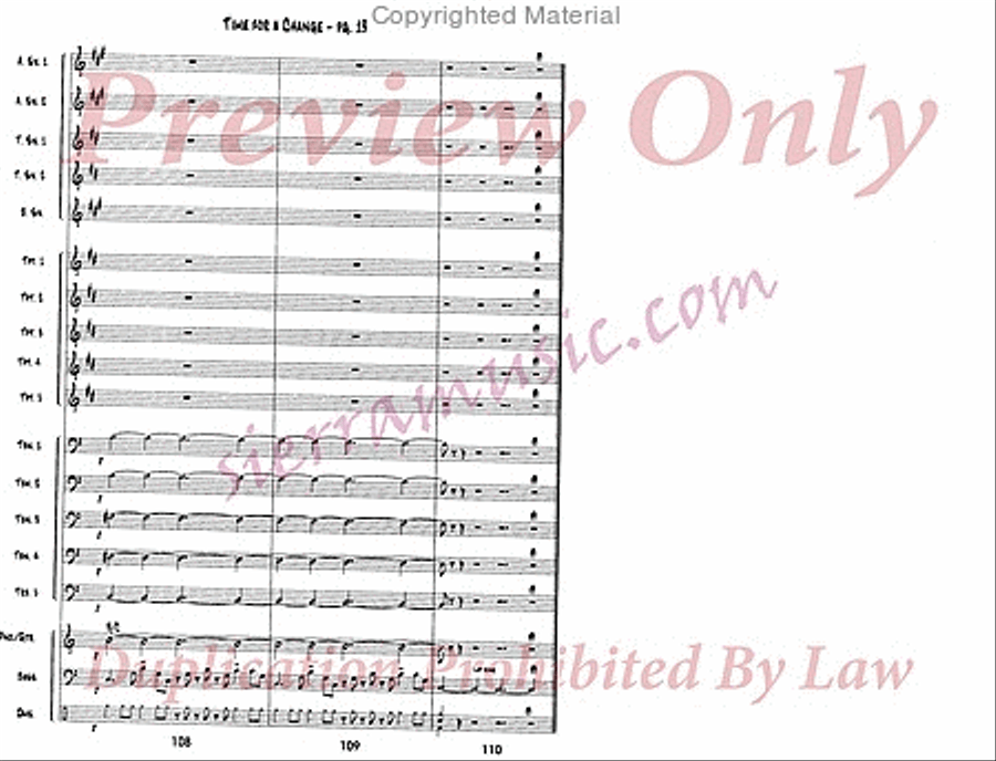 Time For A Change Jazz Ensemble scores gallery preview page 20