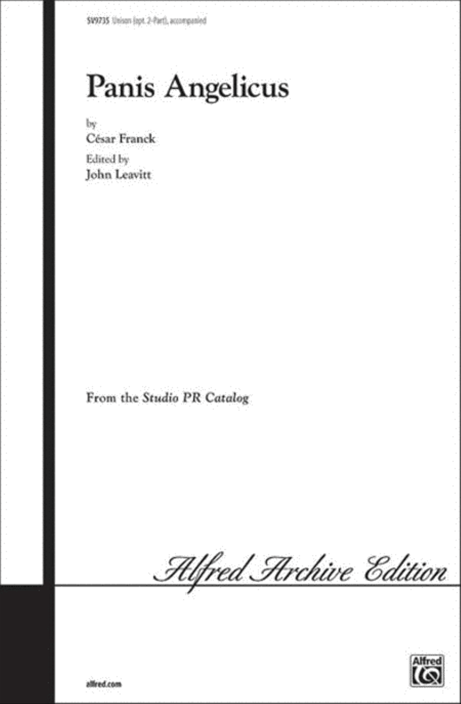 Panis Angelicus Panis Angelicus Unison Choir scores gallery preview page 1