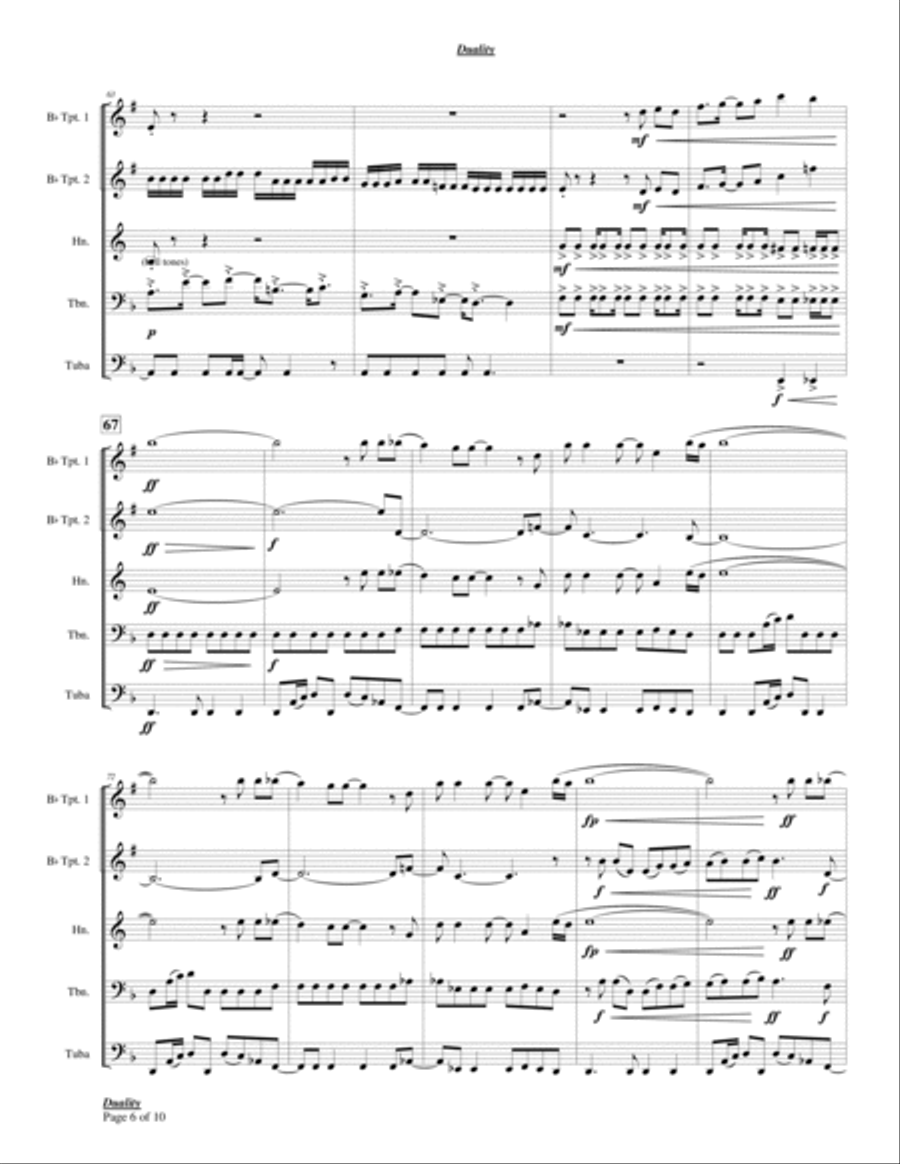 Duality Chamber Music scores gallery preview page 6