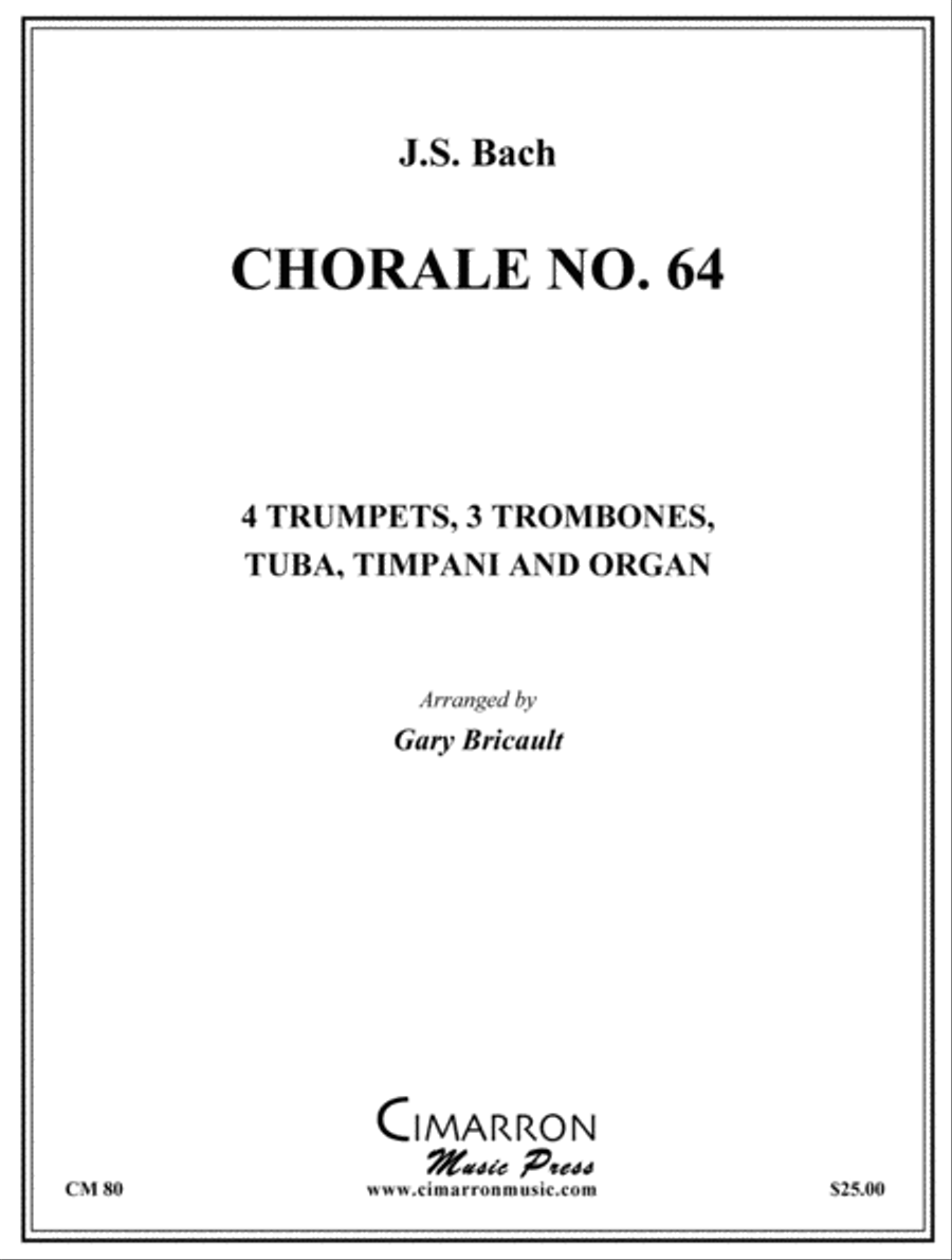 Chorale No. 64 Chorale No. 64 Brass Ensemble scores gallery preview page 1