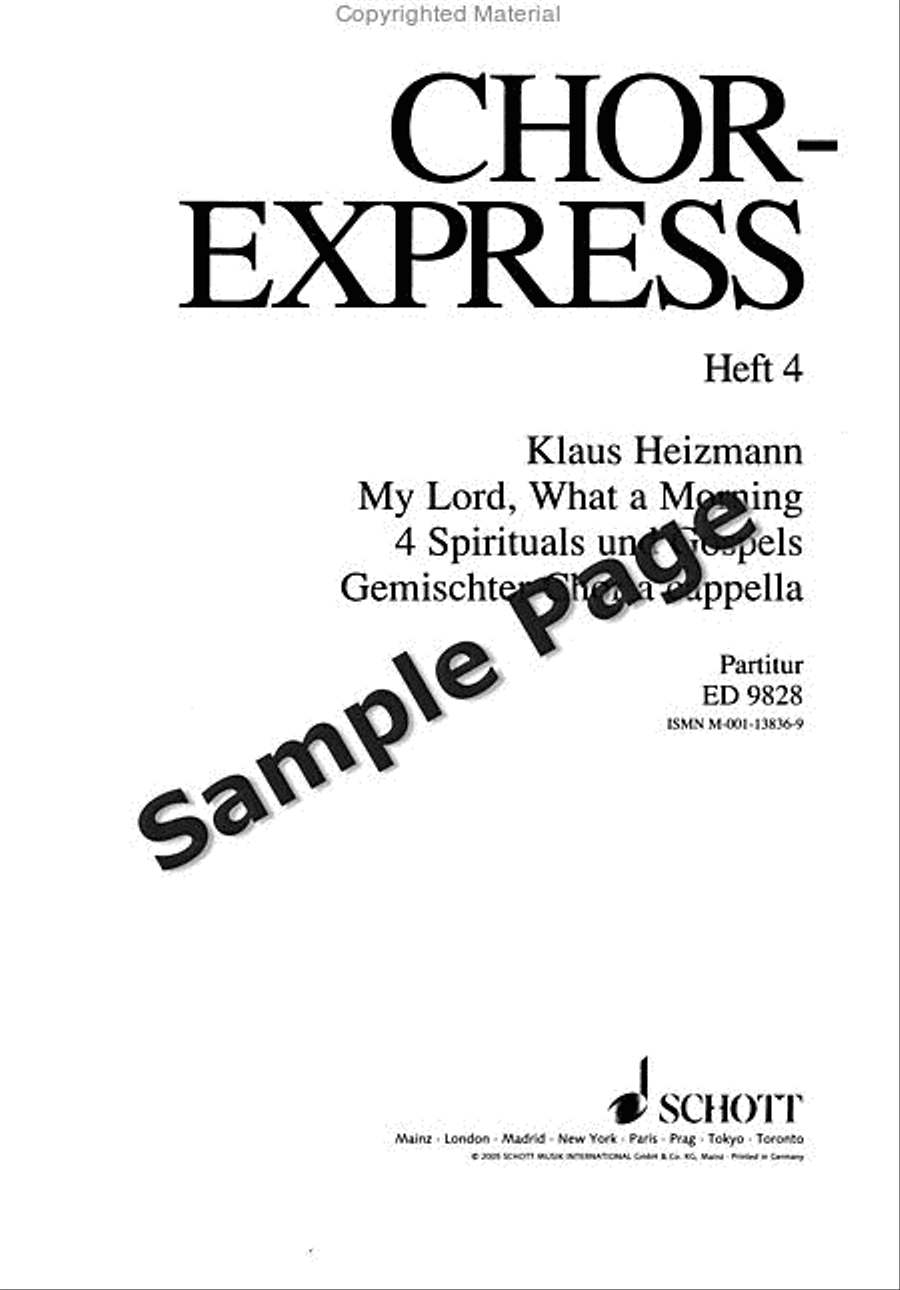 Spirituals And Gospels,4 Ch.sc 4-Part scores gallery preview page 2
