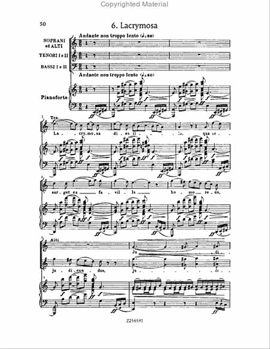 Grande Messe du Morts, H 75 Choir scores gallery preview page 50