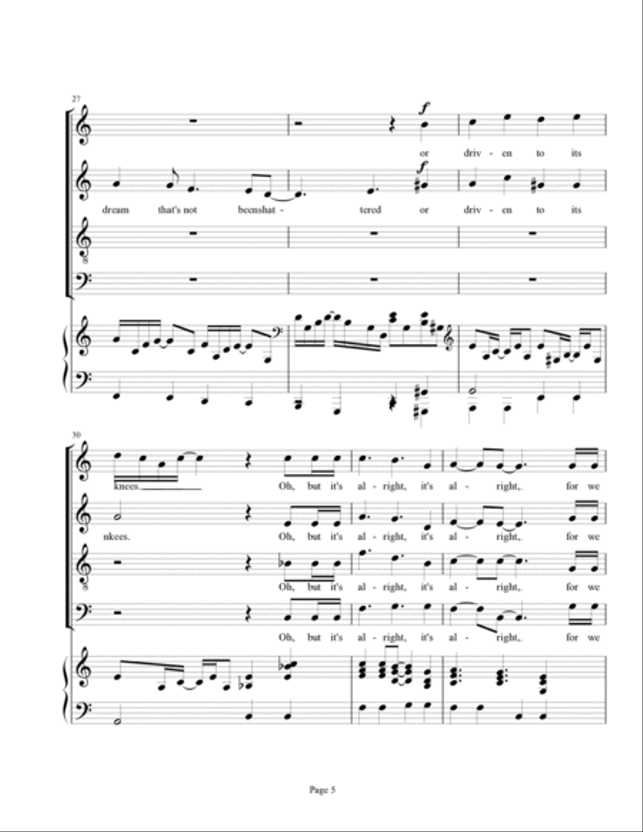 American Tune American Tune 4-Part scores gallery preview page 5