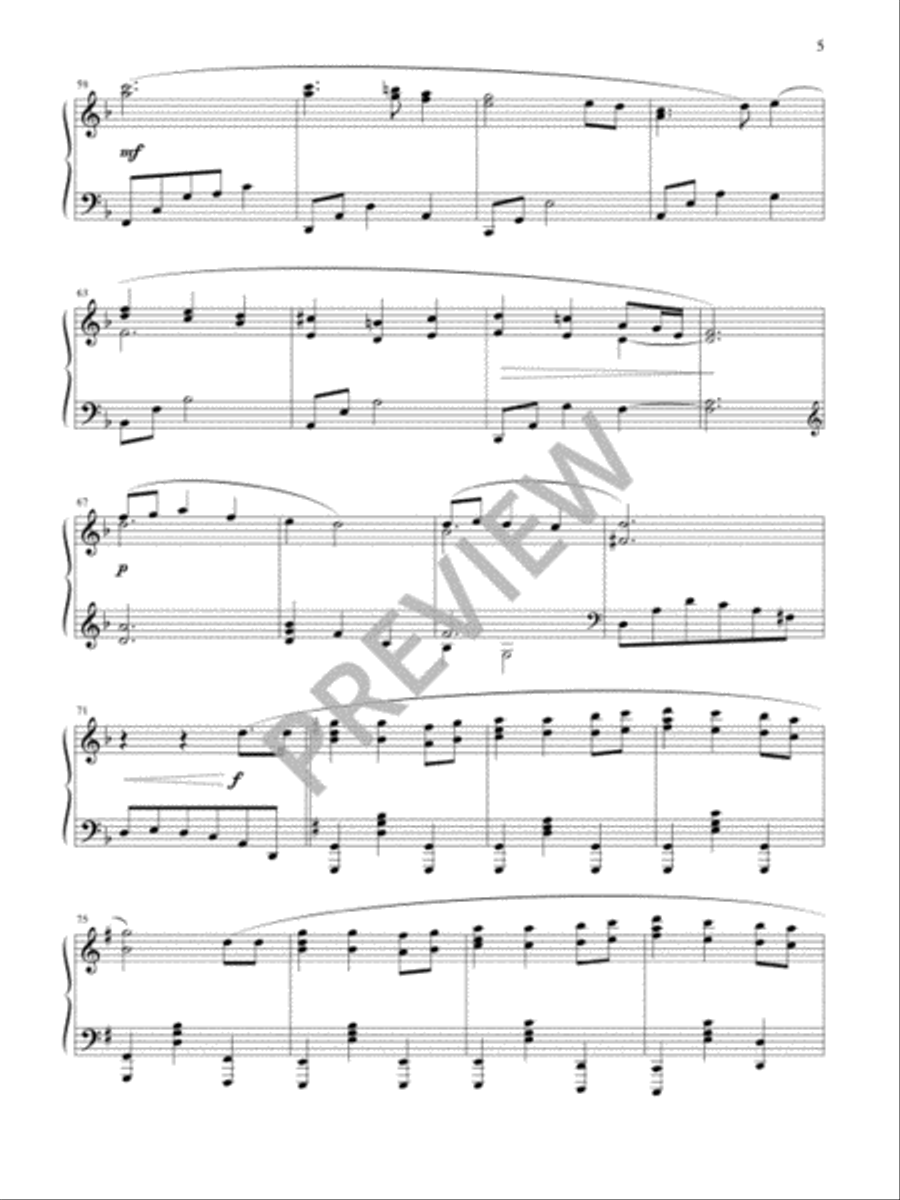 Christmas Medleys at the Piano Piano Solo scores gallery preview page 7