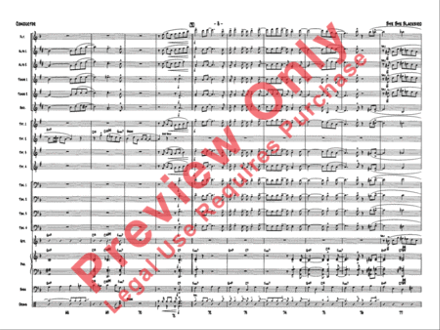 Bye Bye Blackbird Jazz Ensemble scores gallery preview page 12