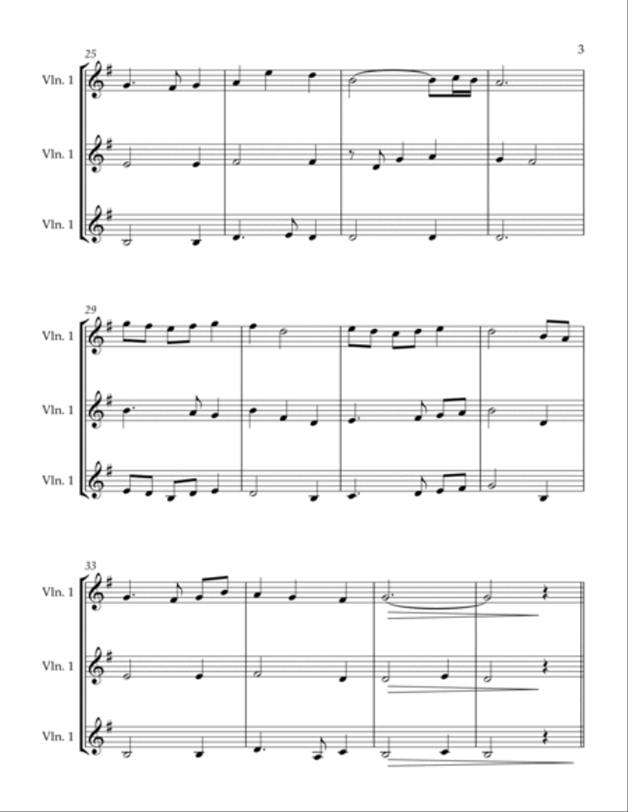 First Light - for Violin Trio String Trio scores gallery preview page 6