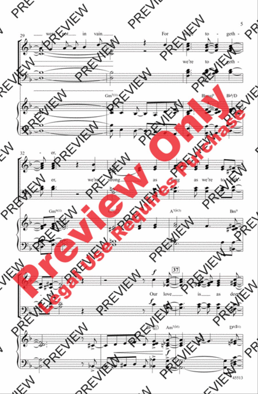 Alone Together 4-Part scores gallery preview page 5