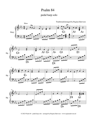 Psalm 84 - pedal harp solo
