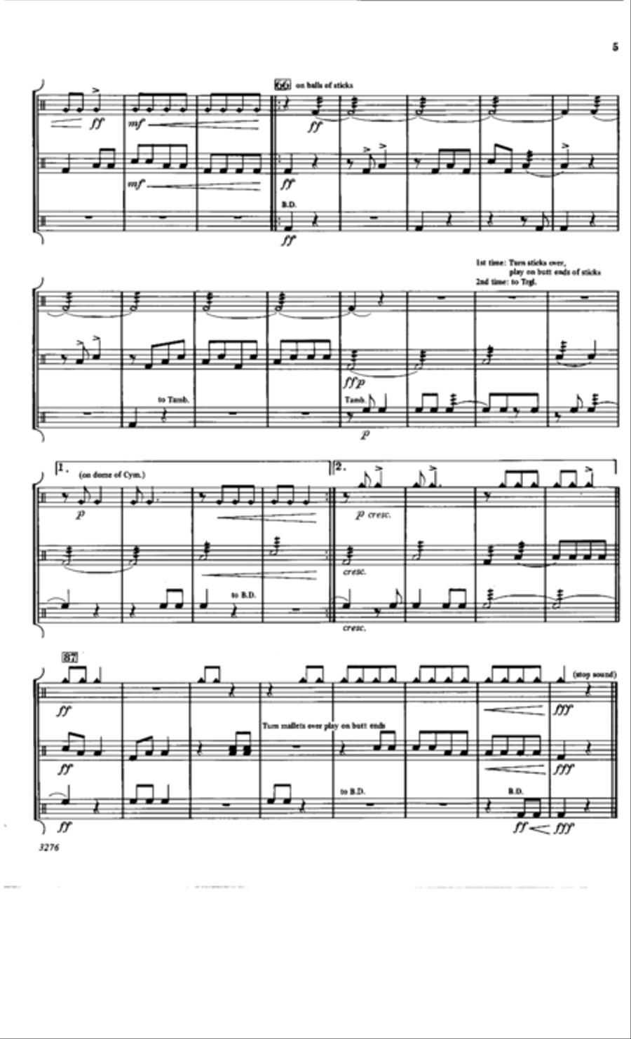 Holiday Suite for Percussion Percussion Ensemble scores gallery preview page 4