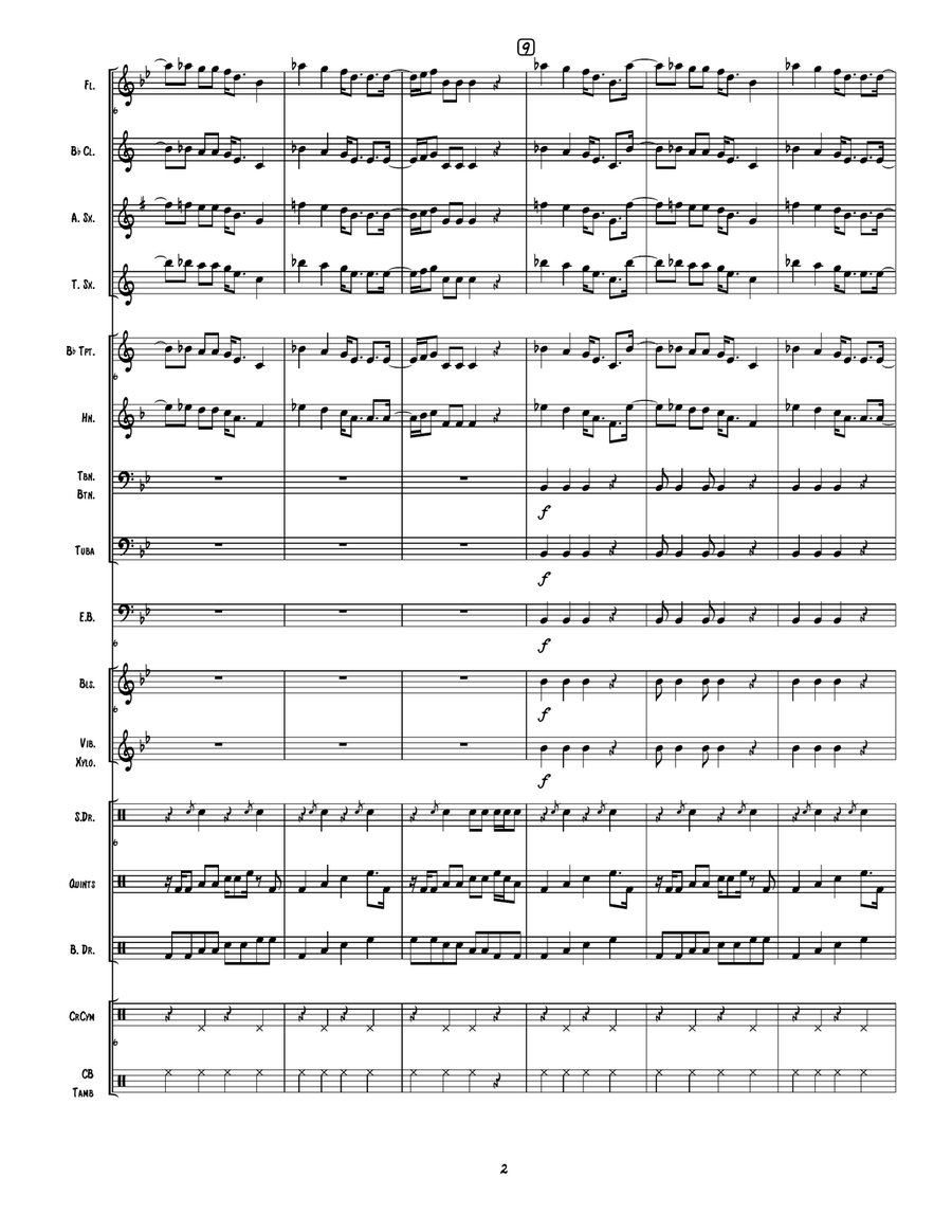 Butter Marching Band scores gallery preview page 3