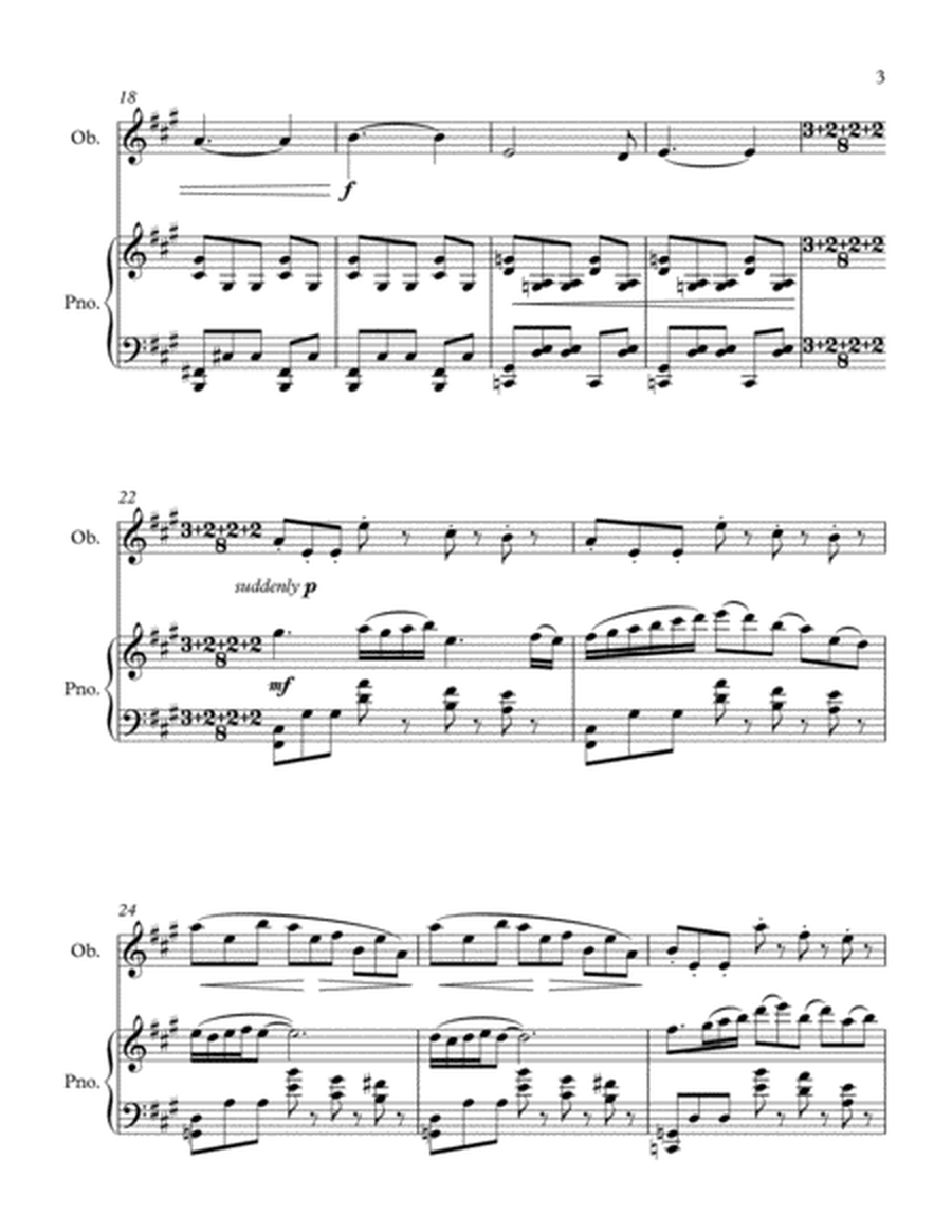 Two Dances for Oboe and Piano