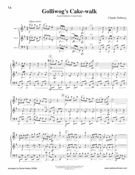 Music for Three, Volume 5 - Score 50599