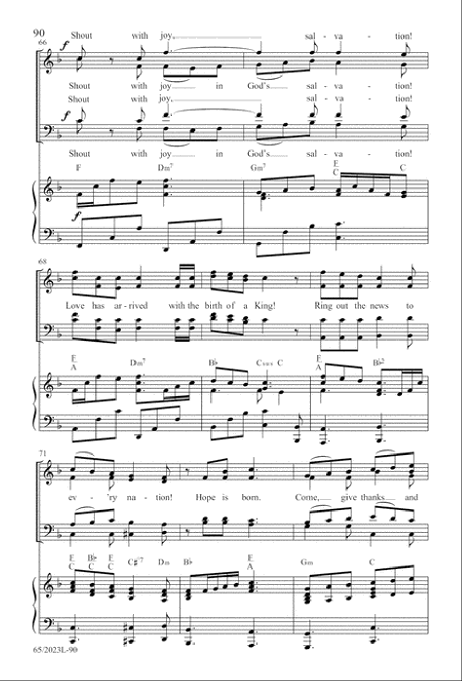Child of Hope 4-Part scores gallery preview page 91